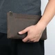 Красива барсетка чоловіча в шкірі Crazy horse Vintage 14954 Коричнева - изображение 5