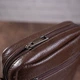 Сумка вертикальная компактная Vintage коричневая из натуральной кожи для ношения через плечо (bg149fash93) - изображение 7