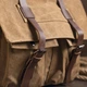 Сумка на плечо текстильная Vintage коричневая для ноутбука горизонтального формата (bg201fash50) - изображение 6