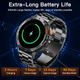 Смарт-часы для мужчин Military Smart Watch, Военные умные часы для iPhone и Android с двумя ремешками - изображение 6