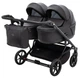 Коляска 2 в 1 для двойни Adamex Leo Duo Eco SA-2 черний - изображение 2