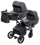 Коляска 2 в 1 для двойни Bair Kiwi DUO ECO BKD-15 черный - изображение 2