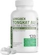 Добавка преміум-класу посилення вироблення тестостерону Bronson Longjack Tongkat Ali Extra Strength 120 капсул - зображення 1