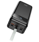 Повербанк HOCO J86B 60000mAh 22.5W швидка зарядка та ліхтар 4USB Чорний - зображення 6