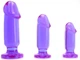 Набор анальных пробок Doc Johnson Crystal Jellies, Anal Starter Kit цвет фиолетовый (21798017000000000) - изображение 1