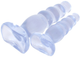 Комплект из 2х анальных пробок Doc Johnson Crystal Jellies Anal Delight Traner цвет прозрачный (12651041000000000) - изображение 3