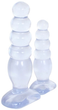 Комплект из 2х анальных пробок Doc Johnson Crystal Jellies Anal Delight Traner цвет прозрачный (12651041000000000) - изображение 6