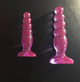Комплект из 2х анальных пробок Doc Johnson Crystal Jellies Anal Delight Traner цвет красный (12651015000000000) - изображение 7