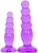 Комплект из 2х анальных пробок Doc Johnson Crystal Jellies Anal Delight Traner цвет фиолетовый (12651017000000000) - изображение 6