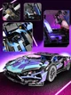 Конструктор технік машинка Lamborghini Sian FK937 Cyberpunk 2.0 на 1291 деталь в масштабі авто 1:14 Ламборджині модель спорткар FKP 37 в коробці чорна на пульті керування з мотором та акумулятором - зображення 6