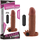 Насадка на пеніс з вібрацією Pleasure X-Tender Series Perfect for 4,5-6 inches Erect Penis колір коричневий (+18914014000000000) - зображення 6