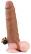 Насадка на пеніс з вібрацією Pleasure X-Tender Series Perfect for 5-6.5 inches Erect Penis колір коричневий (18910014000000000) - зображення 4