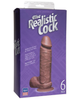 Фалоімітатор Doc Johnson Realistic Cock 6 колір коричневий (+03815014000000000) - зображення 5