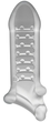 Насадка на пеніс Doc Johnson Optimale Extender with Ball Strap Thin (20336000000000000) - зображення 3