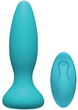 Силиконовая вибропробка Doc Johnson A-Play Vibe Adventurous Rechargeable Silicone Anal Plug with Remote цвет бирюзовый (22344732000000000) - изображение 1