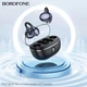 Бездротові навушники BOROFONE FQ5 Spirit clip-on true wireless BT headset Black (6941991117176) - изображение 5