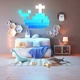 Умная система освещения Nanoleaf Canvas Smarter Kit Mini 4шт [80712] - изображение 4