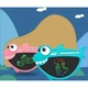 Планшет для рисования DK Kids Pad 9" Color Shark Blue [115859] - изображение 2
