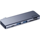 USB-хаб Baseus Harmonica Five-in-one HUB Adapter Grey (CAHUB-K0G) [72625] - изображение 1