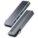 USB-хаб Baseus Harmonica Five-in-one HUB Adapter Grey (CAHUB-K0G) [72625] - изображение 3
