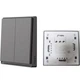 Умный выключатель двухклавишный без нулевой линии Aqara E1 Wall Switch Grey (QBKG39LM) [107838] - изображение 2