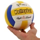Мяч волейбольный сувенирный Zelart VOLLEYBALL Поливинилхлорид Размер №2 цвет белый-желтый-синий VB-1291 - изображение 5