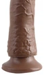 Фаллоимитатор коричневый Pipedream Basix Rubber Works Slim 7 (08547000000000000) - изображение 3