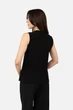 Блуза женская с широкими бретелями 40 цвет черный EFRUSSE MODA ЦБ-00268995 - изображение 4