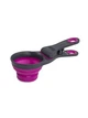 Мерный стакан для корма Dexas Collapsible KlipScoop складной на клипсе 120 мл Пурпурный (PW6504322405) - изображение 1