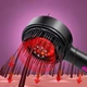 Расческа массажная электрическая для волос 72 зубца Scalp Massage, инфракрасный аккумуляторный массажер-гребешок для роста и против выпадения волос с емкостью для масел и 3 режимами работы Черный, MNS-54-Black - изображение 2