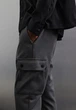 Чоловічі штани карго Slim Fit H&M (58142) L Темно-сірі - изображение 3