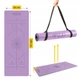 Килимок (мат) спортивний 4FIZJO PU 183 x 61 x 0.4 см для йоги та фітнесу Violet (P-5907739319548) - зображення 2