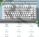 Клавіатура AJAZZ AK820 WHITE Ігрова Дротова Механічна. Голуба Підсвітка. З Підтримкою HOT-SWAP. Blue Switch - зображення 3