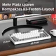 Клавіатура AJAZZ AK820 Grey-White Ігрова Дротова Механічна. Біла Підсвітка. З Підтримкою HOT-SWAP. Red Switch - зображення 5