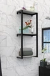 Настінна полиця в стилі лофт EcoLoft Elevia DSP-1174 Дуб Кортона - зображення 3