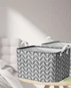 Кошик з кришкою HomyWay набір з 2 шт 30x20x18 см - зображення 6