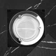 Душовий піддон REA BAZALT 90x90 CARRARA BLACK - изображение 3