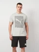 Футболка хлопковая длинная мужская Puma Graphics Wording Tee 68482504 S Light Gray Heather (4067983343704) - изображение 1