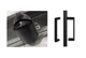 Душевая кабина квадратная SANTEH 32110 100х100х190 без поддона стекло прозрачное 6мм, профиль алюминиевый черный - изображение 2
