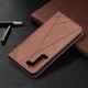 Чохол-книжка з кишеньками UniCase Geometric Pattern для Samsung Galaxy S22 (S901) - Brown - зображення 5