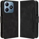Чехол-книжка с кармашками Deexe Wallet Stand для Realme C63 / C61 / Note 60x - Black - изображение 1