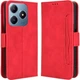 Чехол-книжка с кармашками Deexe Wallet Stand для Realme C63 / C61 / Note 60x - Red - изображение 1