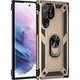 Протиударний чохол з підставкою Deexe Armor Case для Samsung Galaxy S22 Ultra (S908) - Gold - зображення 2