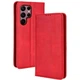Чохол-книжка Deexe Retro Style для Samsung Galaxy S22 Ultra (S908) - Red - зображення 1
