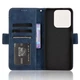 Чехол-книжка с кармашками Deexe Wallet Stand для Realme C63 / C61 / Note 60x - Blue - изображение 5