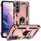 Протиударний чохол з підставкою Deexe Armor Case для Samsung Galaxy S22 (S901) - Rose Gold - зображення 1