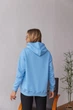 Свободный худи для будущих мам тринитка без начеса Chelm L-XL (46-48) Lullababe Голубой - изображение 6