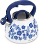 Чайник индукционный Kamille Blue Rose 2.7л из нержавеющей стали со свистком (KM-0870) - изображение 1