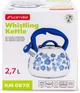 Чайник индукционный Kamille Blue Rose 2.7л из нержавеющей стали со свистком (KM-0870) - изображение 6