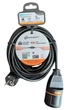 Удлинитель Electralock™ с фиксирующей розеткой Electraline кабель 3х1,5мм² 5м черно-оранжевый (01651) - изображение 4